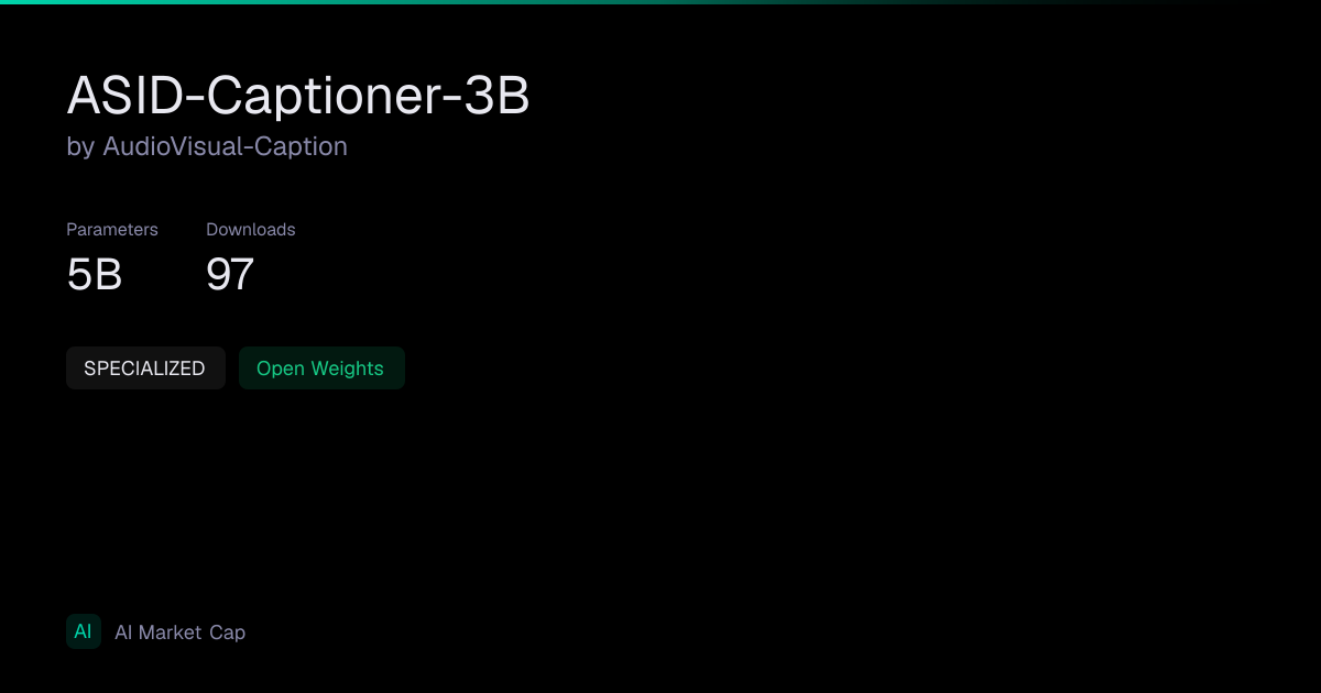 ASID-Captioner-3B by AudioVisual-Caption | AI Market Cap