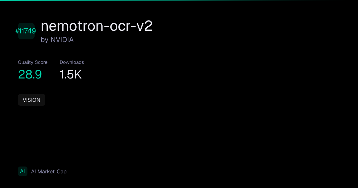 nemotron-ocr-v2 by NVIDIA | AI Market Cap